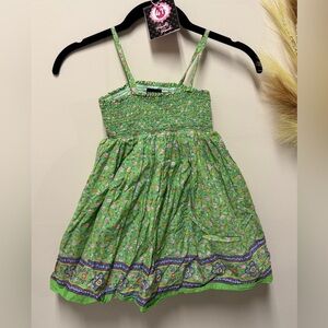 Ralph Lauren Green Floral Kids Dress